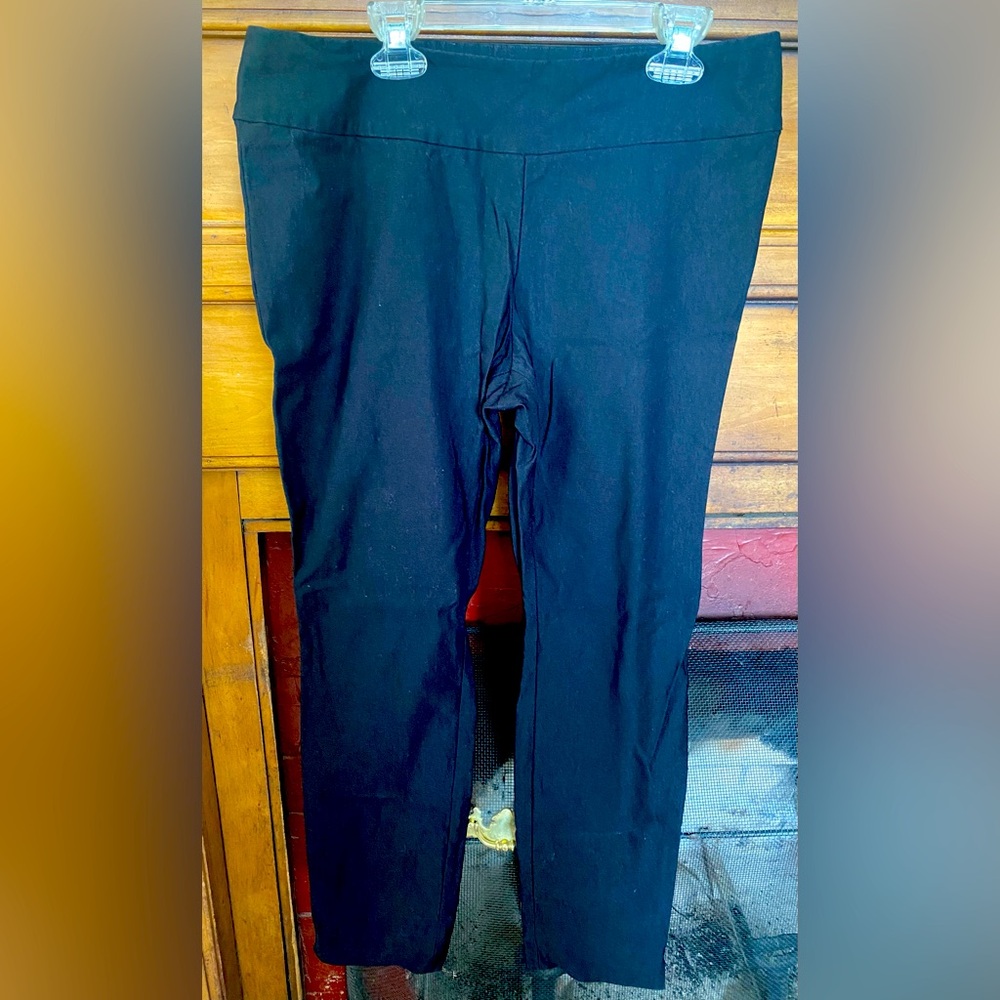 Black stretch pants